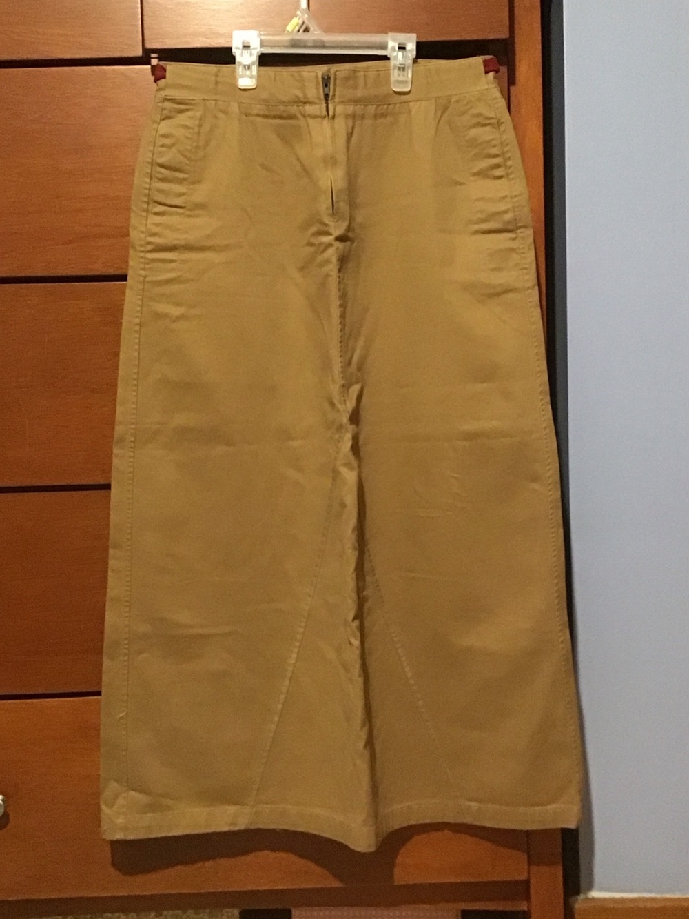 Women's Midi A-Line Skirt in Tan